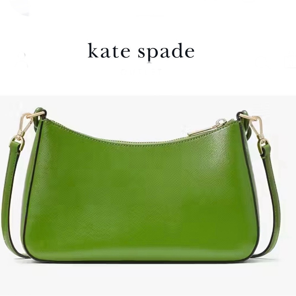 Kate Spade NEW YORK, Handbag+, Matching Chain Link, Apple Green, Authentic - Picture 6 of 13